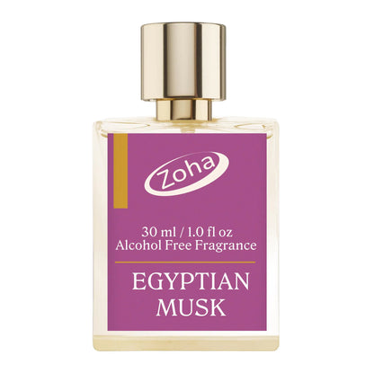 Zoha Egyptian Musk Oil Perfume for Women & Men Roll On Perfume Oil and Egyptian Perfume Spray Alcohol Free Skin Moisturizing Egyptian Oil Perfume